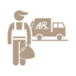 Transportunternehmen, Müllabfuhr, Sonderabfallsammler Logo